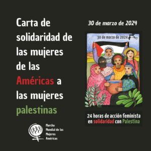 24 horas de acción feminista en solidaridad con Palestina