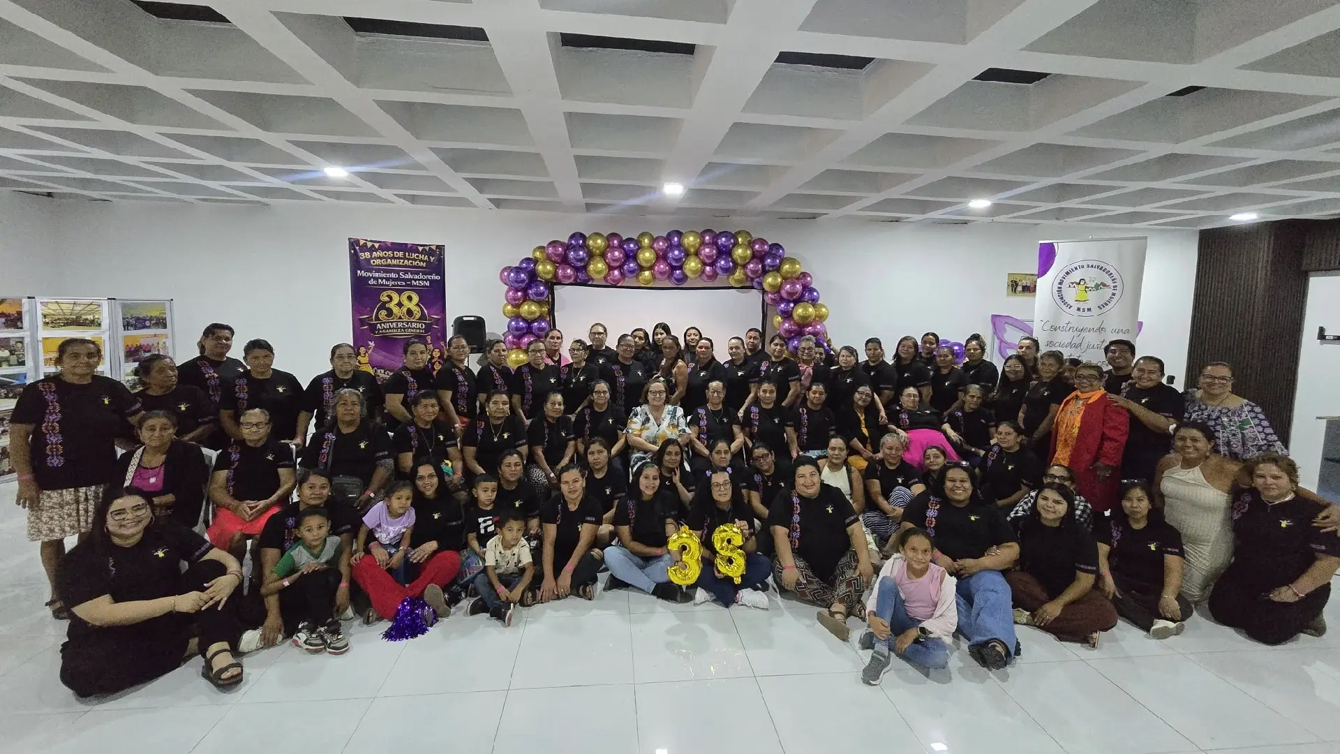38 aniversario de la Asociación Movimiento Salvadoreño de Mujeres (MSM), se desarrolló la asamblea para la elección de la nueva Junta Directiva
