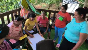 Las Mujeres aprenden sobre desigualdades en el Achiotal